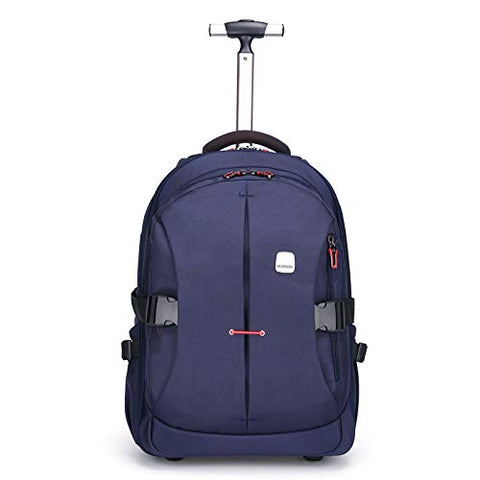 Funny & Special 19 Inches Large Storage Laptop Travel Rolling Backpack Waterproof Wheeled For Men