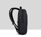 TRE Deluxe Black Waterproof Laptop Backpack 15 Inch Travel Gear Bag Business Trip Computer Daypack Double Laptop Compartment (Color : A1)