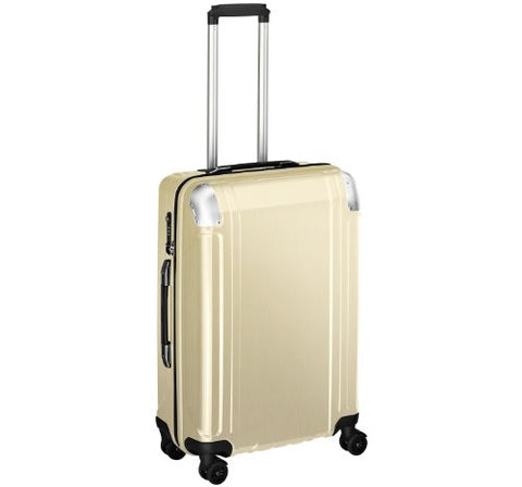 Zero Halliburton Geo Polycarbonate 24 Inch 4 Wheel Spinner Travel Case, Polished Gold, One Size