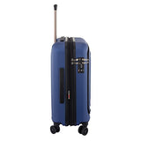 Delsey Luggage Cruise Lite Hardside 21" Carry On Exp. Spinner W/ Front Pocket, Blue