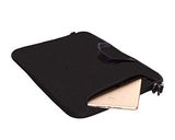 17" Neoprene Laptop Bag Sleeve with Handle,Adjustable Shoulder Strap & External Side Pocket,30th