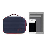 ECOSUSI Travel Makeup Bag Cosmetic Bag Organizer with Removable Mirror and Adjustable Dividers,