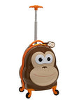 Rockland Jr. Kids' My First Luggage Polycarbonate Hardside Spinner, MONKEY