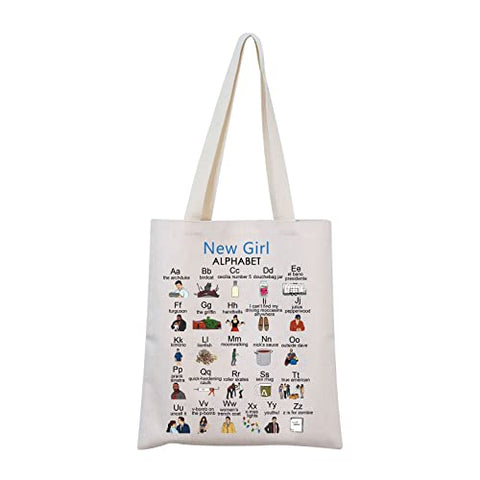 New Girl TV Show Inspired Gift New Girl Tote Bag New Girl Merchandise New Girl Fans Gift (Shopping bag)