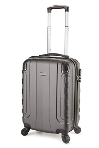 Travelcross Chicago Carry On Lightweight Hardshell Spinner Luggage - Dark Gray