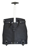 Trendy Flyer Computer/Laptop Rolling Bag 2 Wheel Case Plain Black