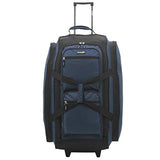 Wrangler Wesley Rolling Duffel Bag, Navy Blue, Large 30-Inch