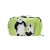 Makeup Organizer Cute Angry Panda Womens Zip Toiletry Bag Large Case Cosmetic Bags
