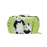 Makeup Organizer Cute Angry Panda Womens Zip Toiletry Bag Large Case Cosmetic Bags