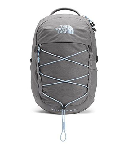 The North Face 10L Mini Borealis Laptop Backpack, Zinc Grey Dark Heather/Powder Blue, OS