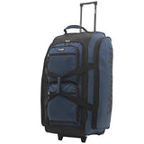 Wrangler Wesley Rolling Duffel Bag, Navy Blue, Large 30-Inch