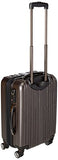 Traveler's Choice Tasmania 100% Pure Polycarbonate Expandable Spinner Luggage, Dark Brown, Carry-on 20-Inch