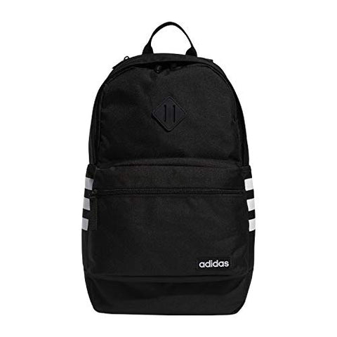 adidas Unisex Classic 3S III backpack, Black/White V3, One Size