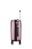 DUKAP Luggage Crypto Lightweight Hardside Spinner 20'' inches Carry-On - Rose Gold