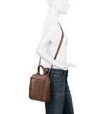 the sak unisex adult Women's Loyola Leather Mini Backpack, Teak, One Size US