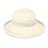 Wallaroo Hat Company Women's Seaside Sun Hat - UPF 50+ 4" Brim Microfiber Adjustable Fit (Natural)