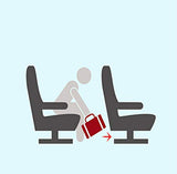 Boardingblue Under Seat 18" Duffel Bag Personal Item for Spirit & Frontier Airlines + Bonus.(Red