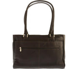 Piel Leather Ladies Laptop Tote With Pockets, Black, One Size