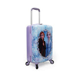 Disney Frozen II Anna Elsa Luggage Hard Side Tween Spinner Rolling Suitcase for Kids Carry-On Travel Trolley - 20 Inch
