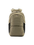 Pacsafe Metrosafe LS450 25 Liter Anti Theft Laptop Backpack - with Padded 15" Laptop Sleeve, Adjustable Shoulder Straps, Patented Security Technology (Khaki), Earth Khaki