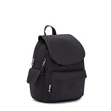 Kipling Women's City Pack Medium Backpack, Black Noir, 10.5"L x 14.5"H x 6.75"D