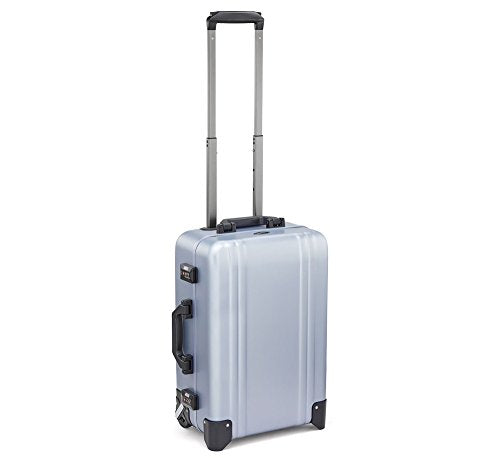 Zero Halliburton Classic Aluminum 2.0 Carry-On 2 Wheel Travel Case (Polished Blue)