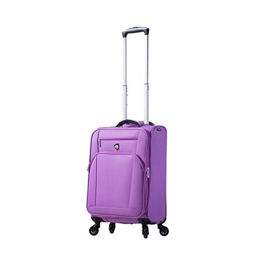 Mia Toro Italy Aria Softside Spinner Carry-on, Grape