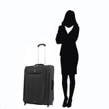 Travelpro Maxlite 5 | 3-Pc Set | Underseater & 26" Exp. Rollaboard With Travel Pillow (Black)