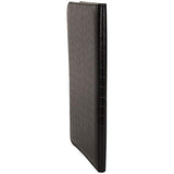Kenneth Cole Reaction Faux Croco Leather Standard Bifold Writing Pad, Black