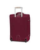 It Girl 22" Timeless 2 Wheel Lightweight Expandable Carry On, Red Plum