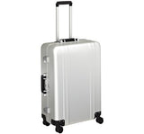 Zero Halliburton Classic Aluminum 26 Inch 4 Wheel Spinner Travel Case, Silver, One Size