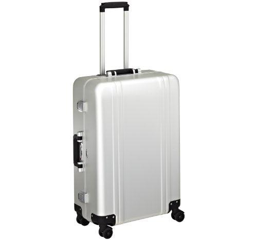 Zero Halliburton Classic Aluminum 26 Inch 4 Wheel Spinner Travel Case, Silver, One Size