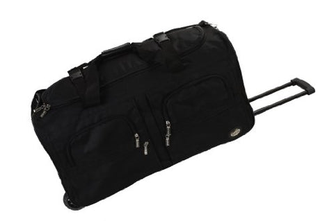 Rockland Luggage 36 Inch Rolling Duffle Bag, Black, Large