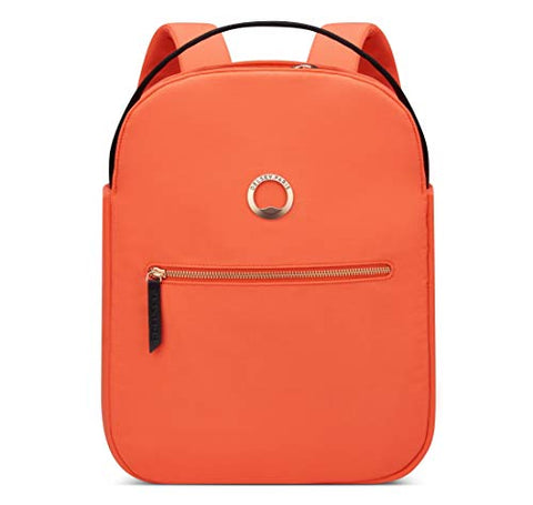 DELSEY Paris Securstyle Laptop Backpack, Orange, 14 Inch Sleeve