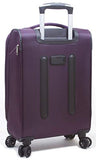 Dejuno Cirrus Lightweight Nylon 3-Piece Spinner Luggage Set-Purple