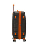 Rockland Melbourne 3 Pc Abs Luggage Set, Charcoal