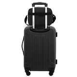 Travelers Club Midtown Hardside 4-Piece Luggage Travel Set, Black