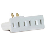 Globe Electric 76502 3 Outlet Multi-Tap Swivel Wall Tap, White Finish PatternName: Swivel Lateral