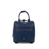 Cloe Carry-On Embossed Luggage + Handbag in Blue Navy Color