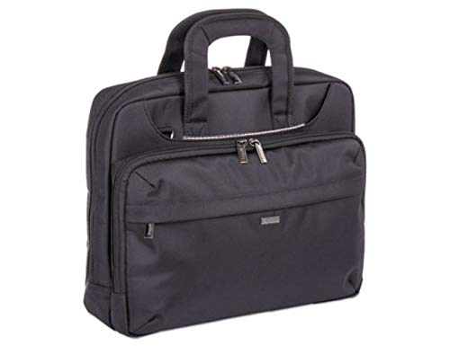 Bugatti Mitchell Executive Briefcase, 16" X 4" X 12.25", Ballistic Nylon, Black