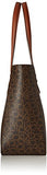 Calvin Klein Corner Signature North/South Tote, Brown/Khk/Luggage