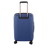 Delsey Luggage Cruise Lite Hardside 21" Carry On Exp. Spinner W/ Front Pocket, Blue