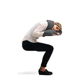 Huzi Infinity Pillow - Design Power Nap Pillow, Travel and Neck Pillow (Grey)