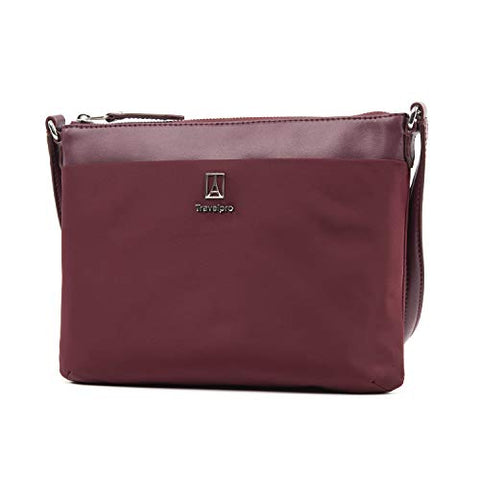 Travelpro Luggage Platinum Elite Women'S Crossbody Bag, Bordeaux, One Size
