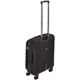 AmazonBasics Premium Expandable Softside Spinner Luggage With TSA Lock- 21 Inch, Black