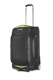 High Sierra At8 Wheeled Upright Duffel Bag, Black/Zest, 26"