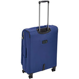 AmazonBasics Expandable Softside Spinner Luggage Suitcase With TSA Lock And Wheels - 25 Inch, Blue
