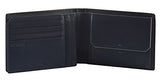 Spectrolite SLG - Billfold for 7 Creditcards, 2 Compartments Credit Card Case, 13 cm, 0 liters, Black (Black/Night Blue)