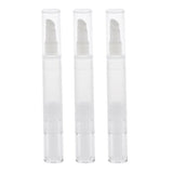 Baoblaze 3pcs 5ml Empty Premium Twist Pen Cosmetic Container Lip Gloss Eyelash Cream Liquid Tube