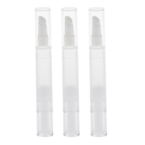 Baoblaze 3pcs 5ml Empty Premium Twist Pen Cosmetic Container Lip Gloss Eyelash Cream Liquid Tube